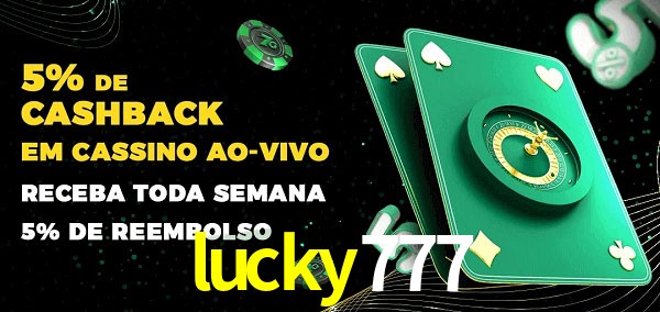 Promoções do cassino ao Vivo lucky777